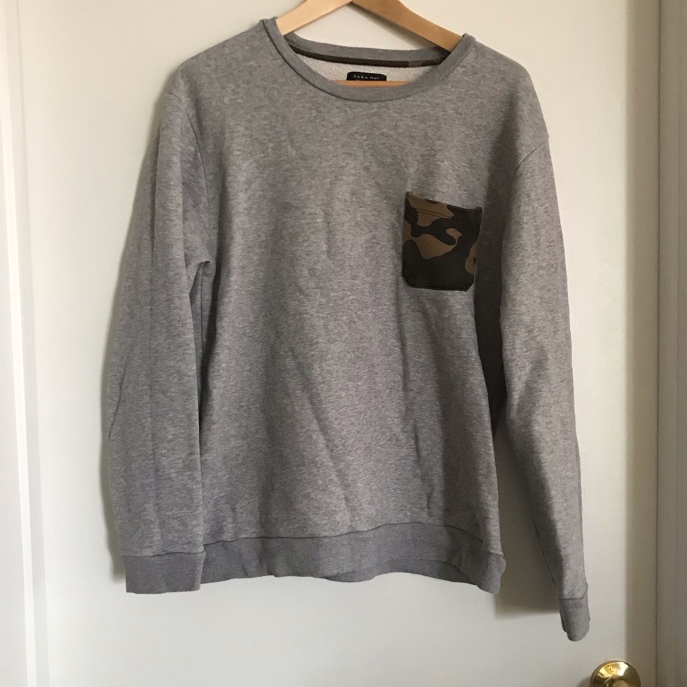 Zara camo sweatshirt